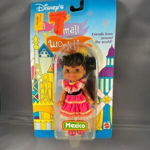 Disney Its A Small World Mexico Doll Mattel 1993 New Vintage Collectible